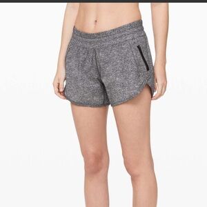 Lululemon Tracker Short V *4" Heather Lux Multi Black Size 12
